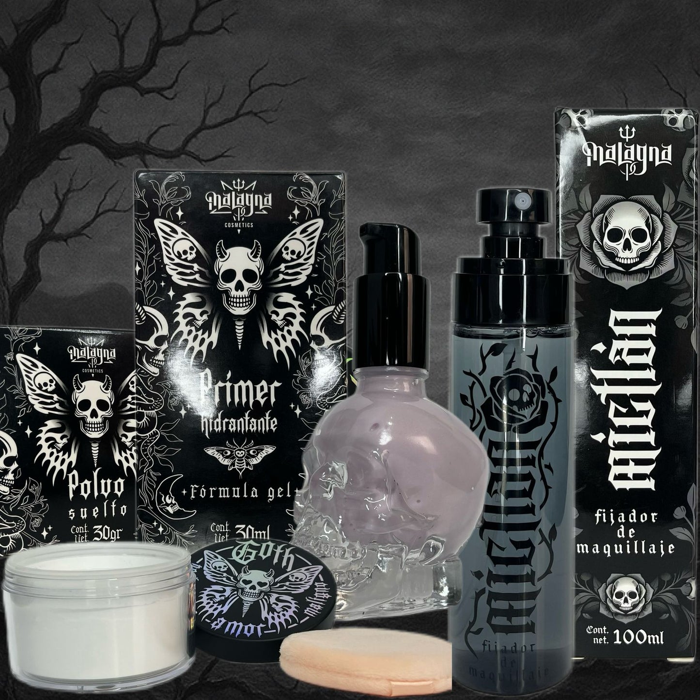 KIT PIEL PERFECTA | Primer + polvo + fijador