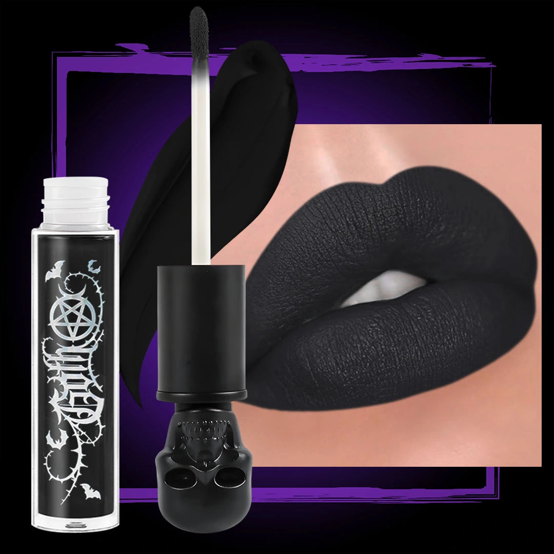 GOTH Black matte lipstick