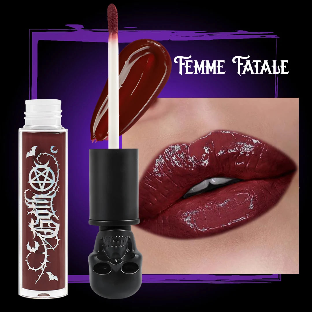 GOTH Black gloss lipstick