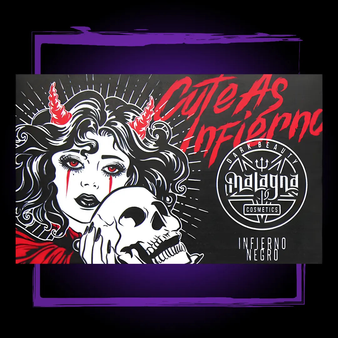 INFIERNO NEGRO - Paleta de sombras - 15 tonos