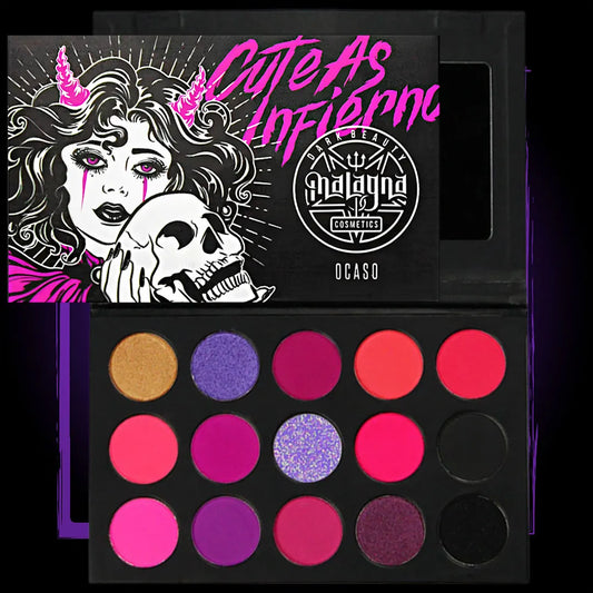 OCASO - Paleta de sombras - 15 tonos