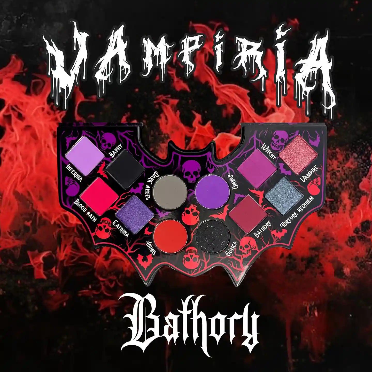 BATHORY - Paleta de sombras - 12 tonos