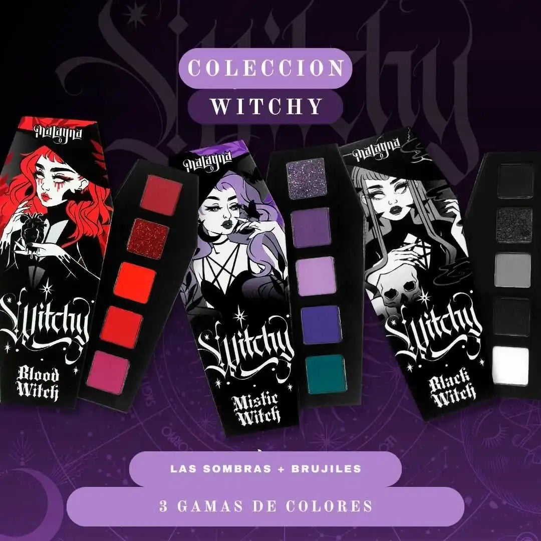 Kit Witchy (3 Paletas Ataúd) - 15 Tonos Veganos