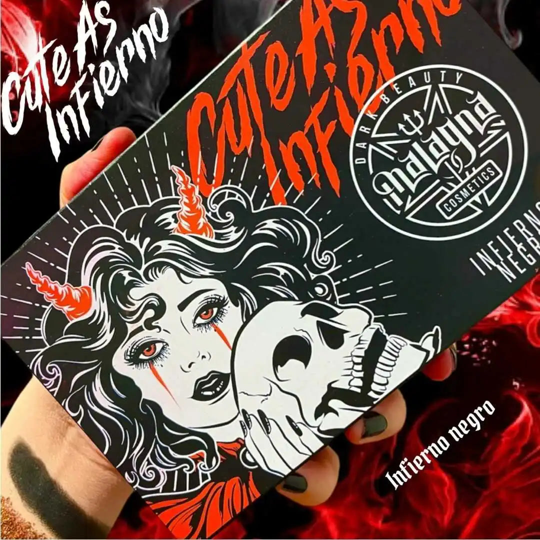 INFIERNO NEGRO - Paleta de sombras - 15 tonos