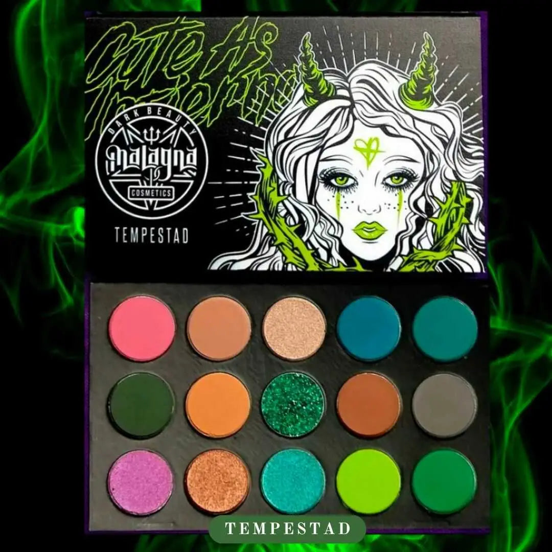 TEMPESTAD - Paleta de sombras - 15 tonos