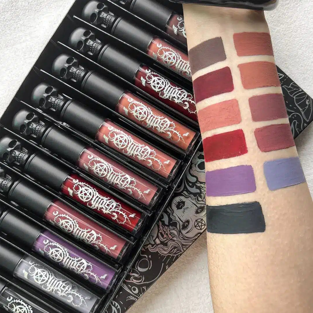 Kit de 11 labiales líquidos GOTH-Mattes-NUDE