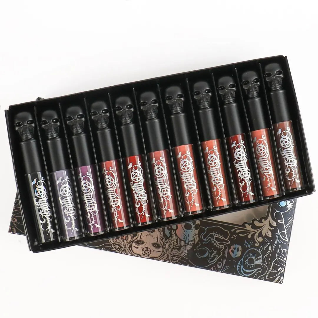 Kit de 11 labiales líquidos GOTH-Mattes-NUDE