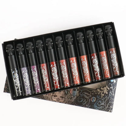 Kit of 11 GOTH-Mattes-NUDE liquid lipsticks