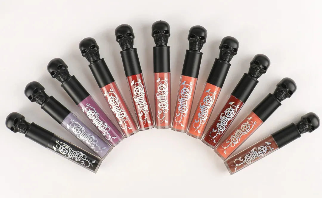 Kit of 11 GOTH-Mattes-NUDE liquid lipsticks