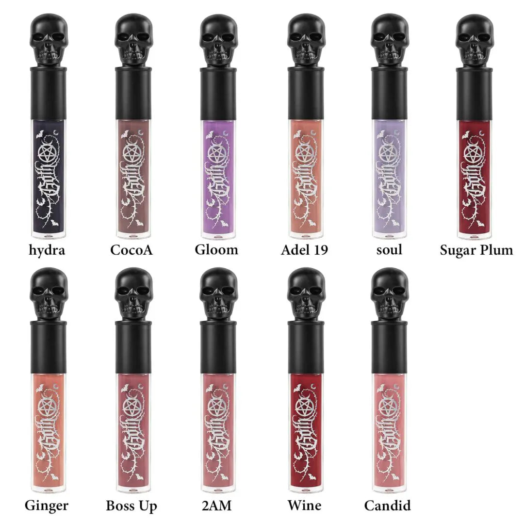 Kit of 11 GOTH-Mattes-NUDE liquid lipsticks