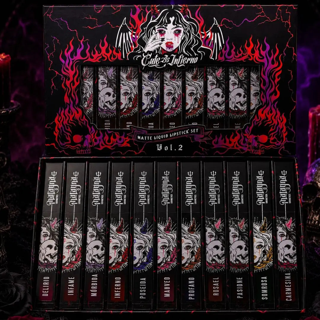 PREVENTA | Kit de 11 labiales líquidos cut as inferno VOL. 2