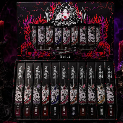 PREVENTA | Kit de 11 labiales líquidos cut as inferno VOL. 2