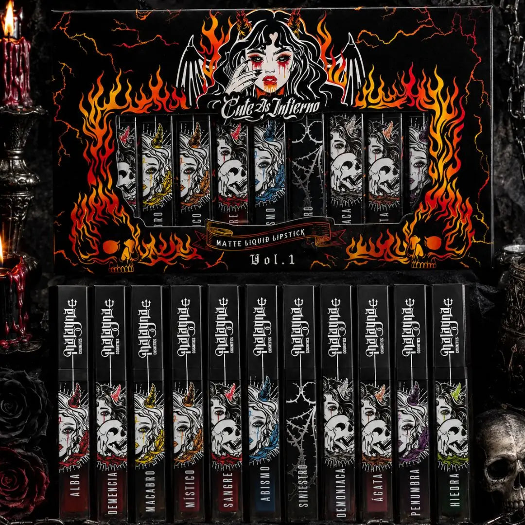 PREVENTA | Kit de 11 labiales Cute as Inferno Vol.1