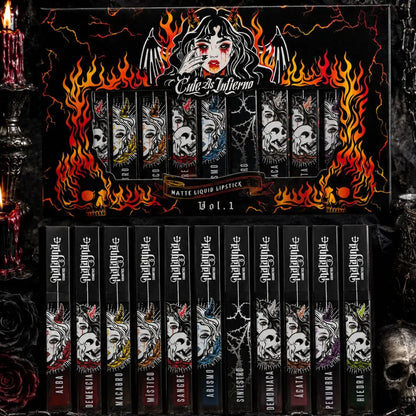 PREVENTA | Kit de 11 labiales Cute as Inferno Vol.1