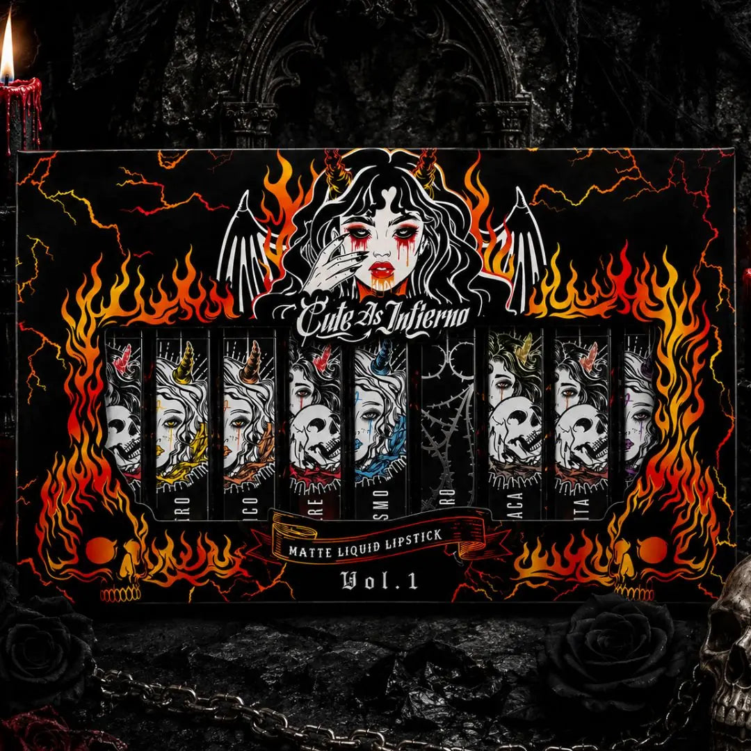 PREVENTA | Kit de 11 labiales Cute as Inferno Vol.1