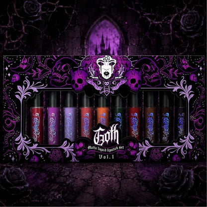 PREVENTA | Kit de 11 labiales líquidos GOTH-Mattes VOL 1