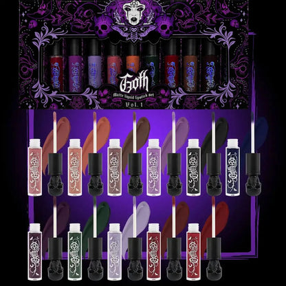 PREVENTA | Kit de 11 labiales líquidos GOTH-Mattes VOL 1