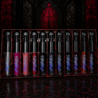 Kit of 11 GOTH-Mattes liquid lipsticks