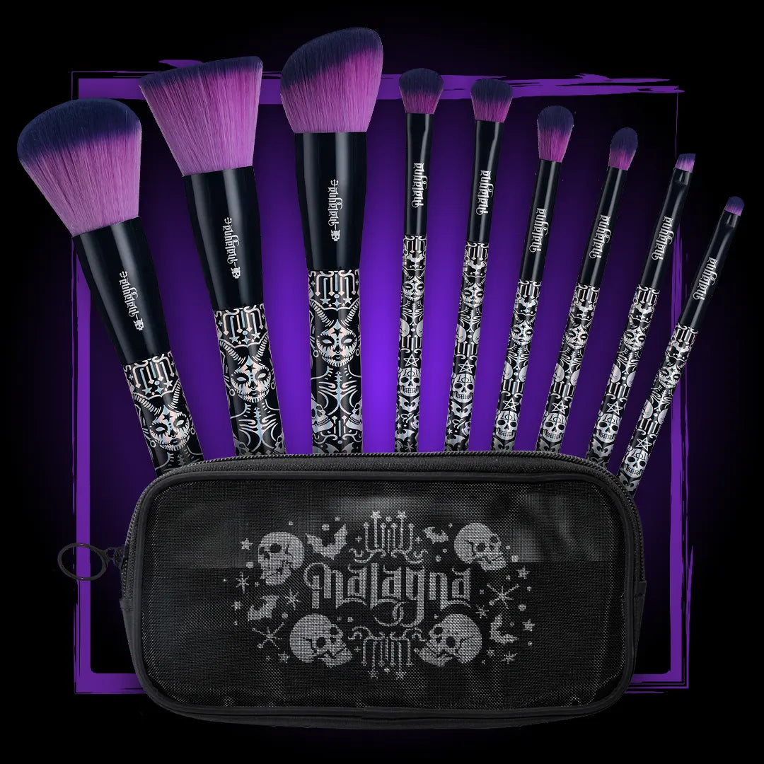 Vampiria Ultra Soft Brushes with Cosmetic Bag