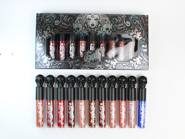 Kit of 11 GOTH liquid lipsticks - Glosses