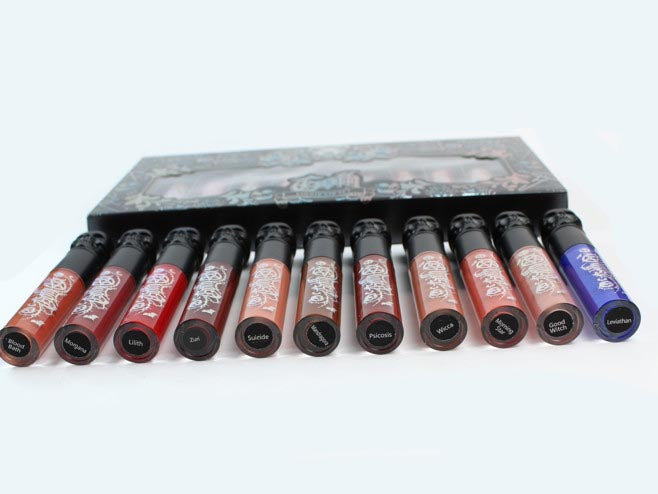 Kit de 11 labiales líquidos GOTH- Glosses