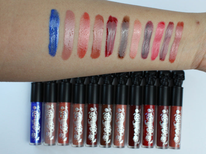 Kit of 11 GOTH liquid lipsticks - Glosses