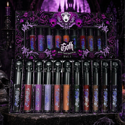 PREVENTA | Kit de 11 labiales líquidos GOTH-Mattes VOL 1