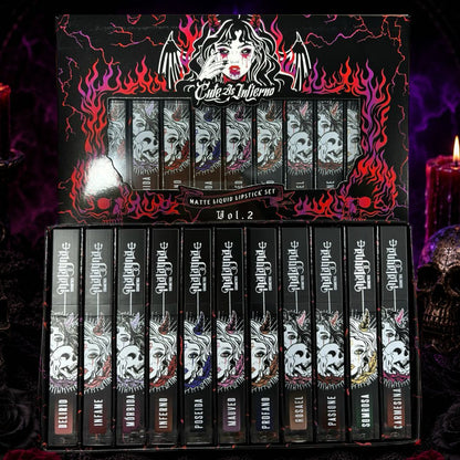 Kit de 11 labiales líquidos cut as inferno VOL. 2