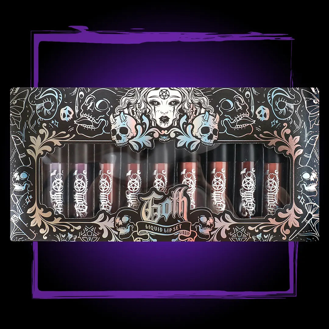 Kit of 11 GOTH-Mattes-NUDE liquid lipsticks