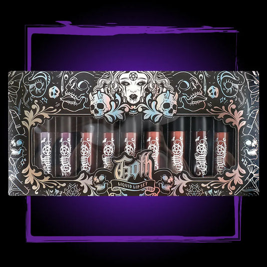 Kit of 11 GOTH-Mattes-NUDE liquid lipsticks