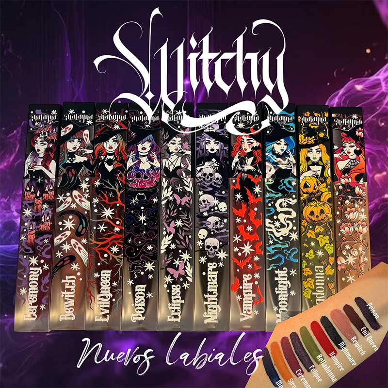 Kit of 10 witchy liquid lipsticks