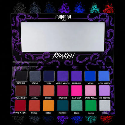 KRAKEN - Paleta de sombras - 21 tonos