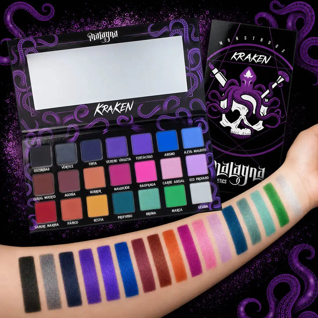 KRAKEN - Paleta de sombras - 21 tonos