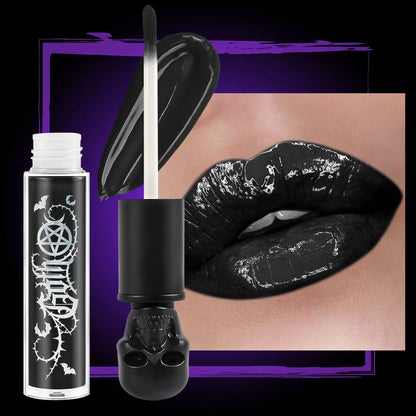 Kit Labial Negro GLOSS + 2 Delineadores negros indelebles