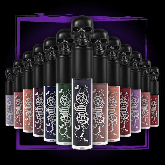 Kit of 11 GOTH-Mattes liquid lipsticks