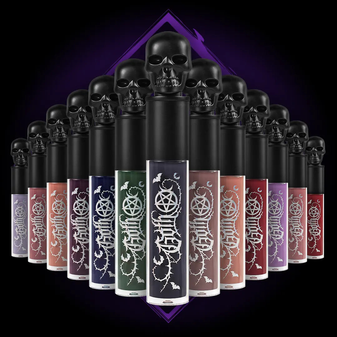 Kit of 11 GOTH-Mattes liquid lipsticks