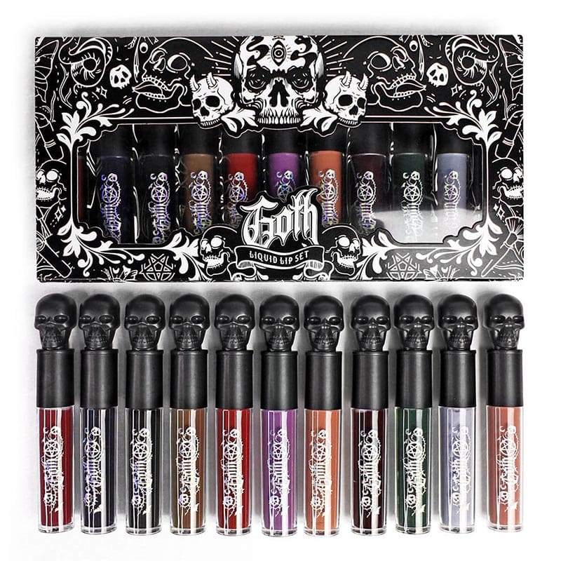 Kit de 11 labiales líquidos GOTH-Mattes